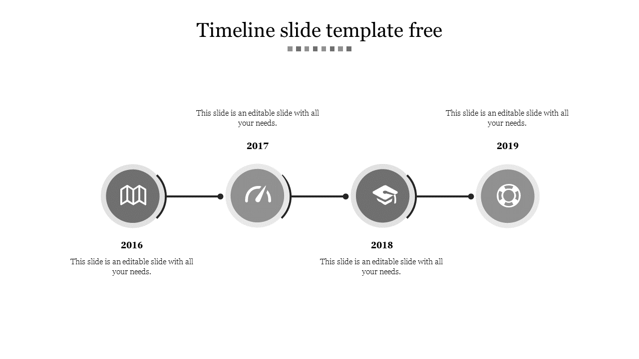 Free - Best Timeline Slide Template Free Presentation PowerPoint 